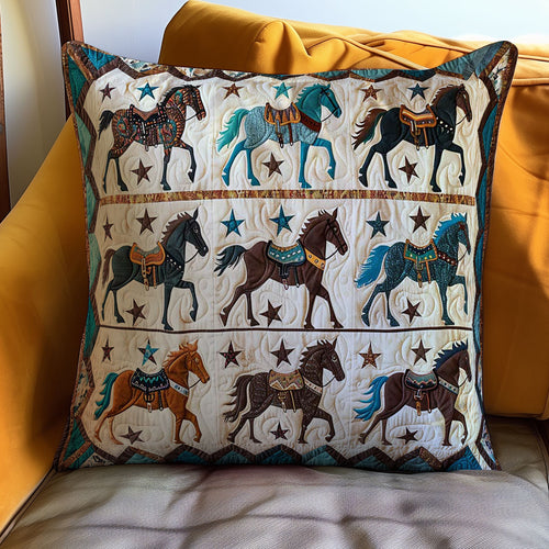 Native American Horse WJ1909035CL Quilt Pillow Case