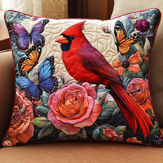 Cardinal Roses Flower WT1104025CL Quilt Pillow Case