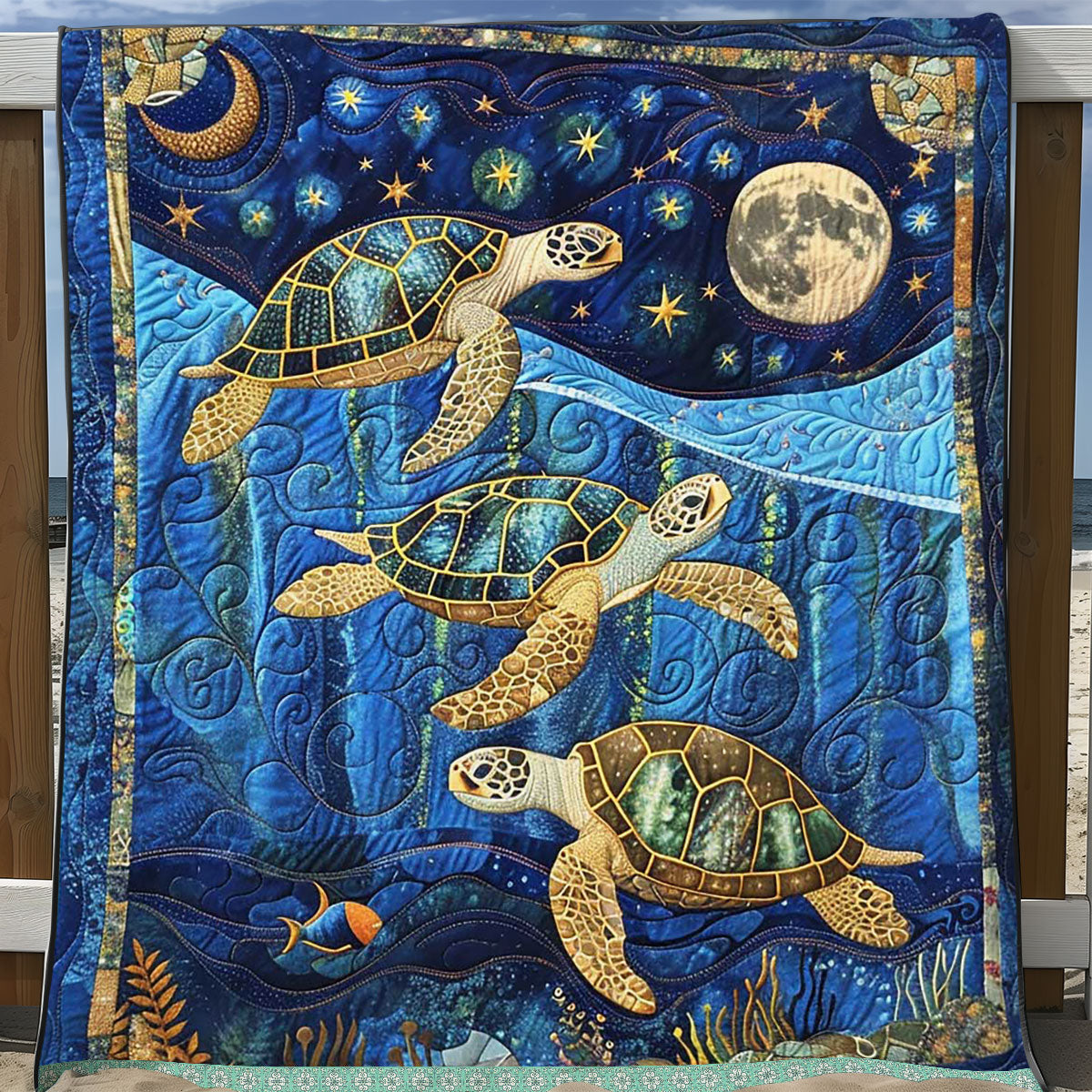 Sea Turtle WJ1309025CL Quilt
