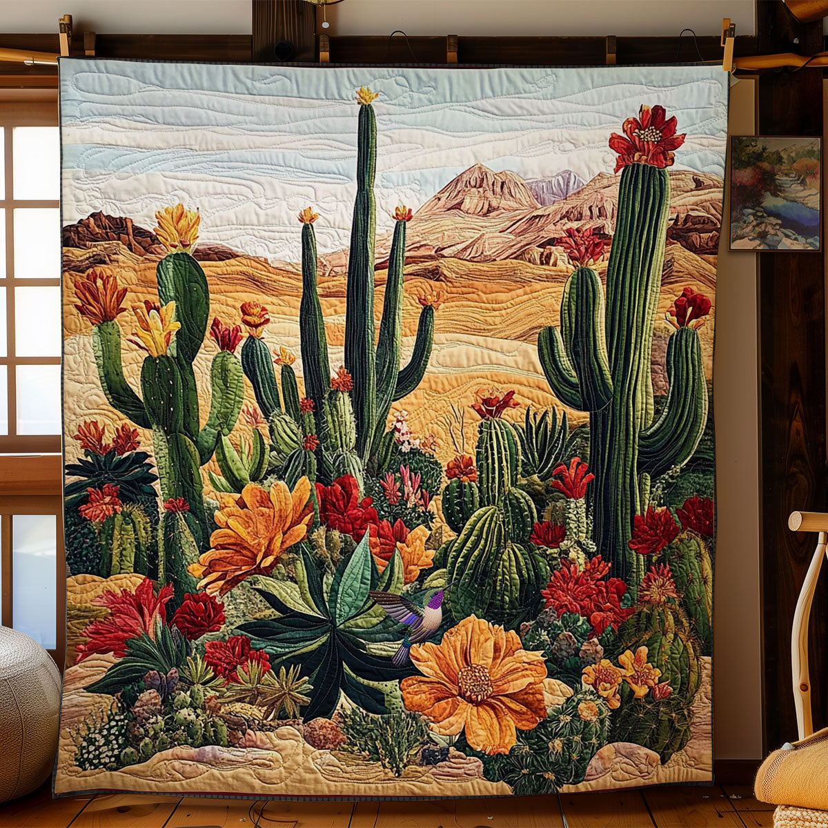 Cactus Desert WY2511032CL Quilt