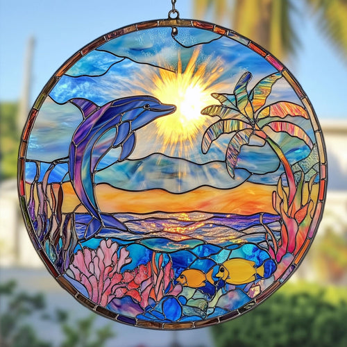 Dolphin Summmer WT2702143CL Suncatcher