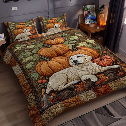 Labrador Retriever Pumpkin WN0310113CL Duvet Cover Set