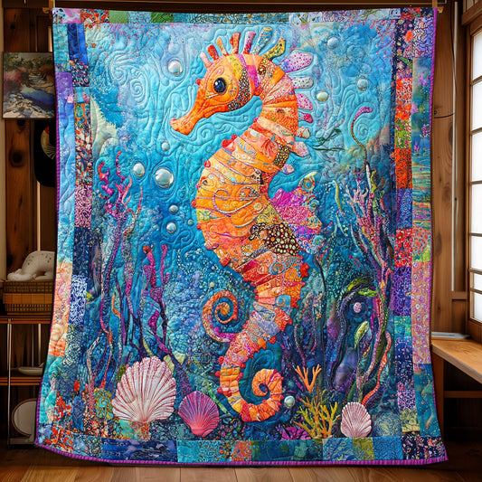 Colorful Seahorse XB0303027CL Quilt