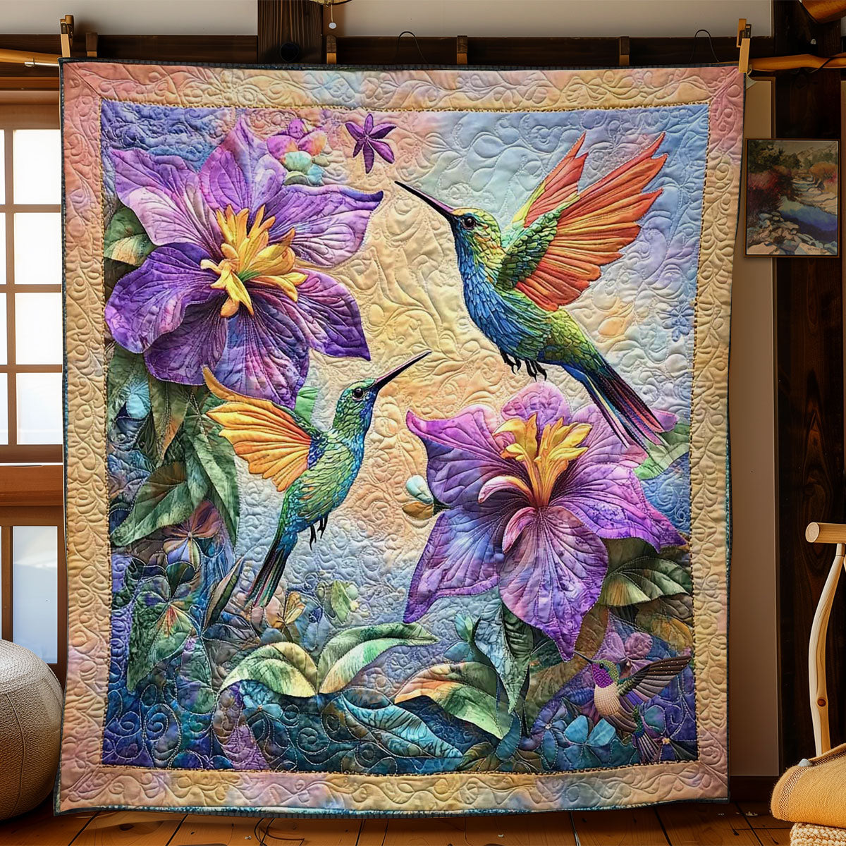 Dreamy Hummingbird WN0811012CL Quilt