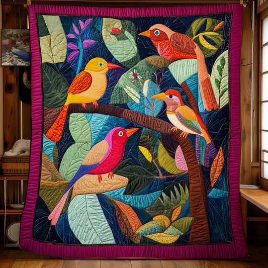 Colorful Bird WX3112011CL Quilt