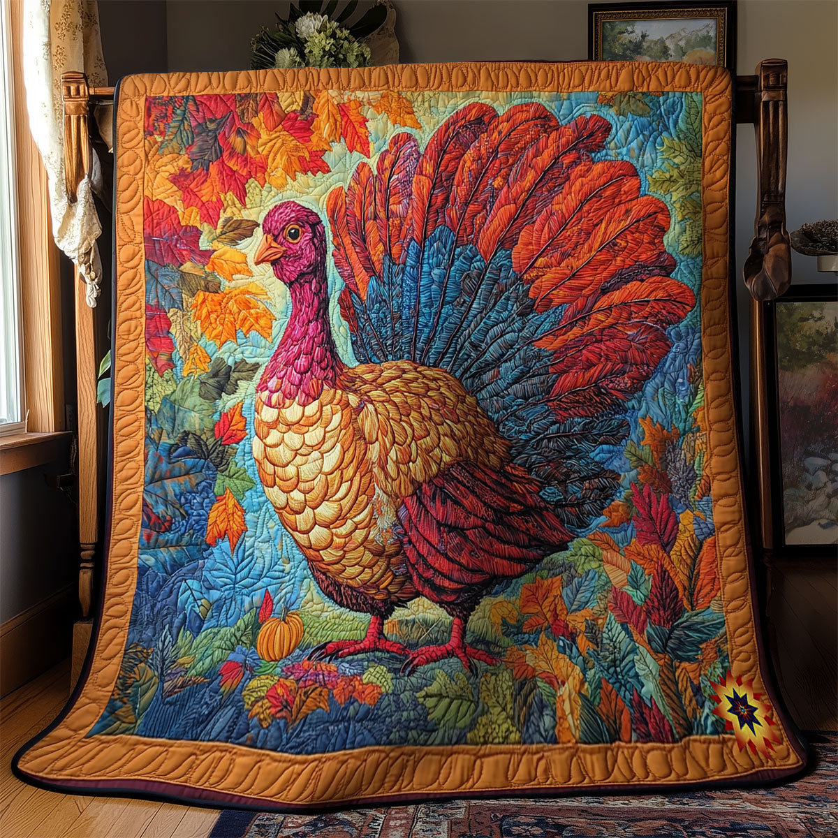 Autumn Turkey WY1911074CL Quilt