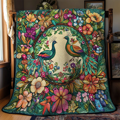 Flowe Garden Peacock WY0811006CL Quilt