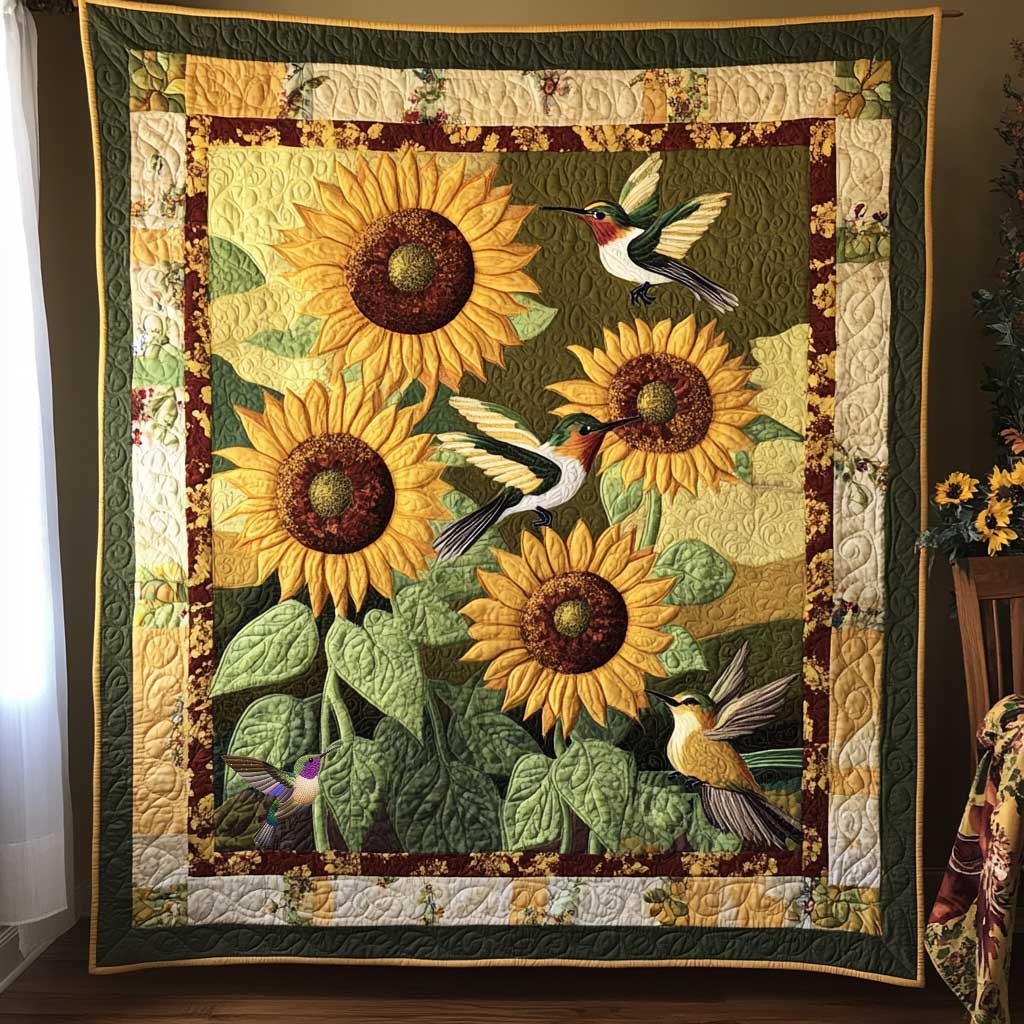 Hummingbird Garden WN0711064CL Quilt