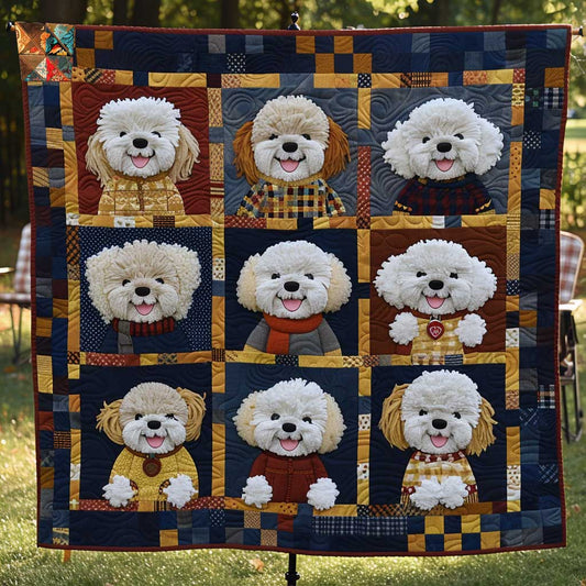 Bichon Frise Sweater Snuggles WN1110028CL Quilt