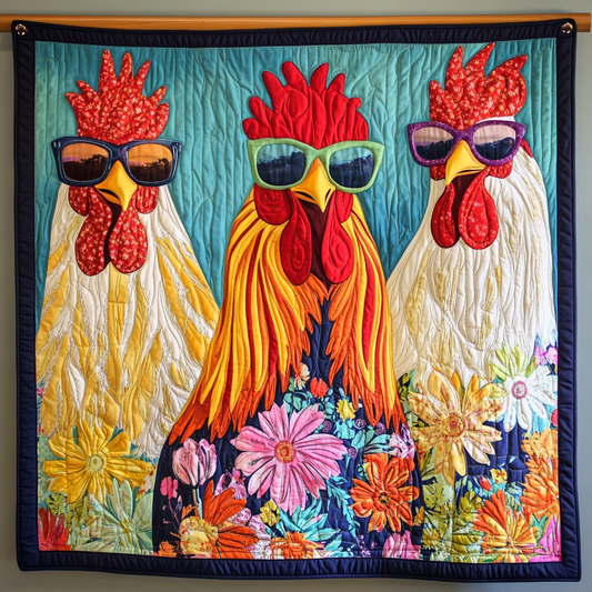 Cool Roosters WG1301020CL Quilt