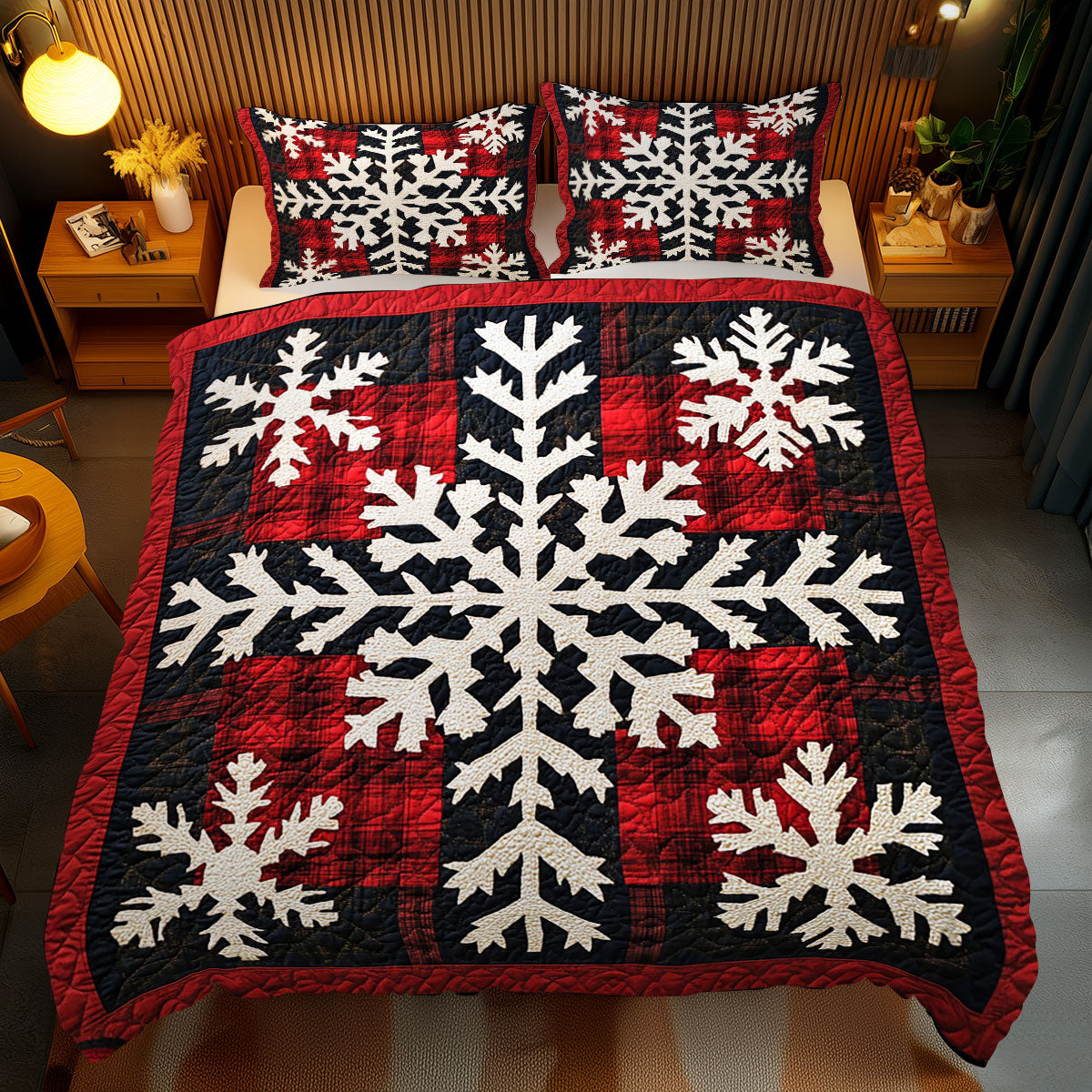 Christmas Snowflake WJ1411033CL Duvet Cover Set