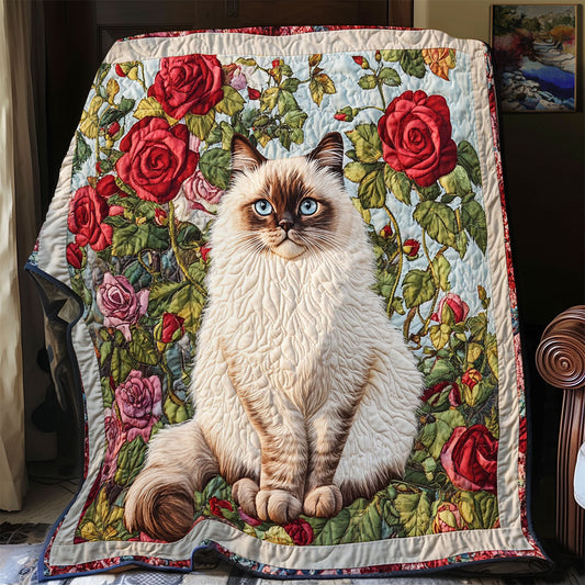 Ragdoll And Roses CP0206055CL Quilt