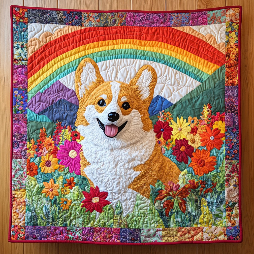 Happy Corgi CW2708087CL Quilt