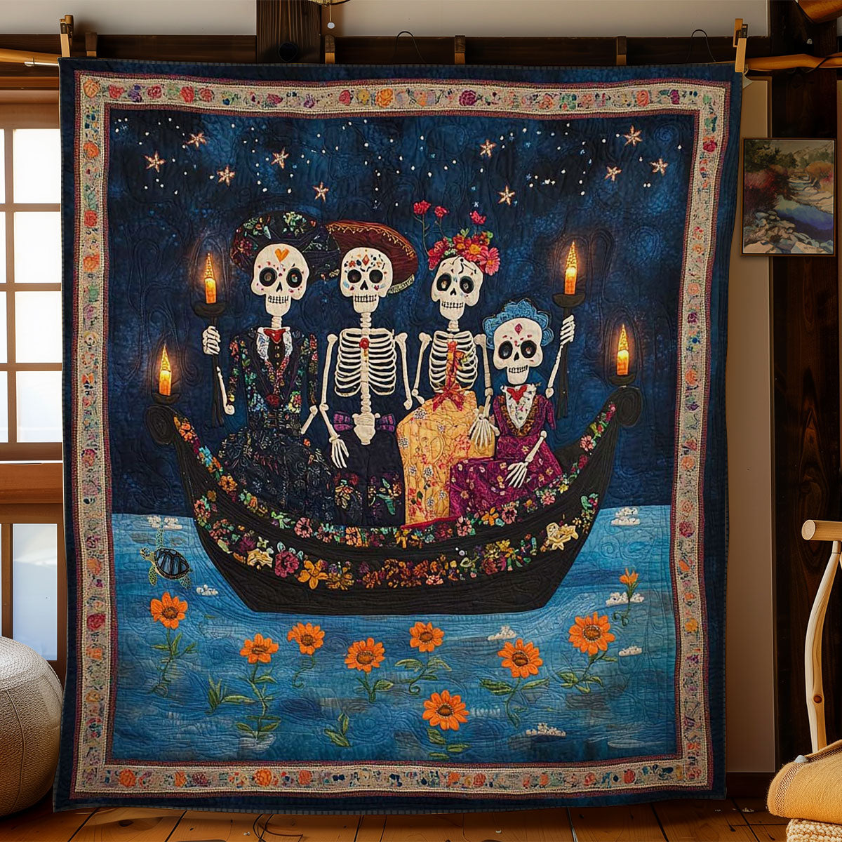 Skeleton Candlelight WN0611023CL Quilt