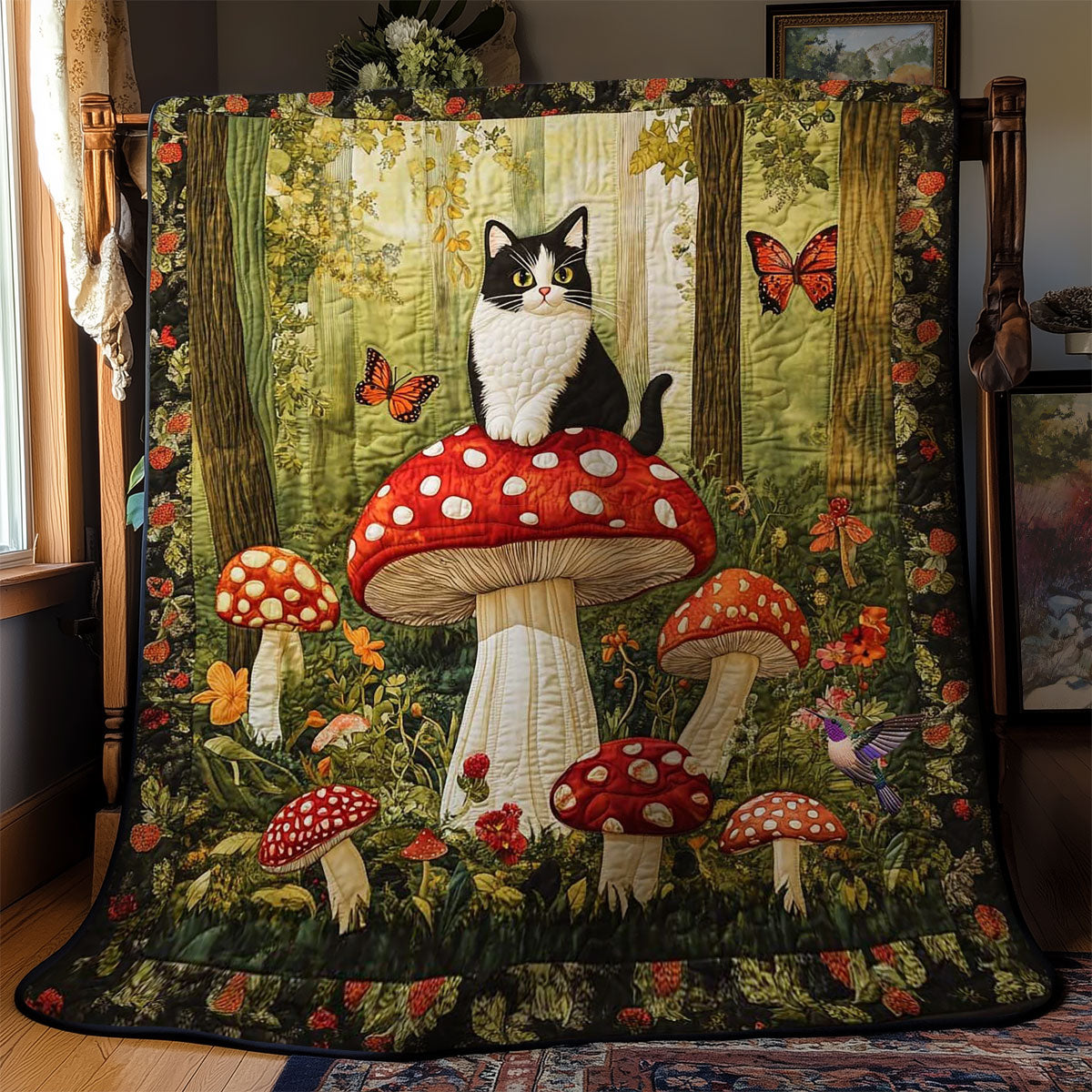 Tuxedo Cat's Fairyland WN2011124CL Quilt