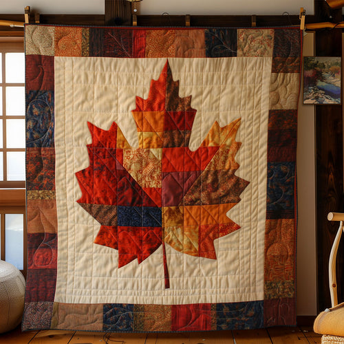 Vibrant Maple Leaf WY1502075CL Quilt