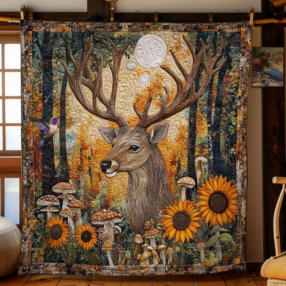 Deer Among Mushrooms WN1312054CL Quilt