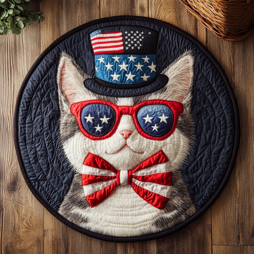 Patriot Paws CP1205005CL Quilted Round Mat
