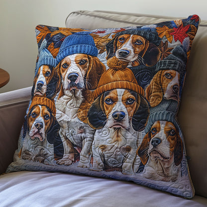 Dachshund Family In Winter WY2701028CL Quilt Pillow Case