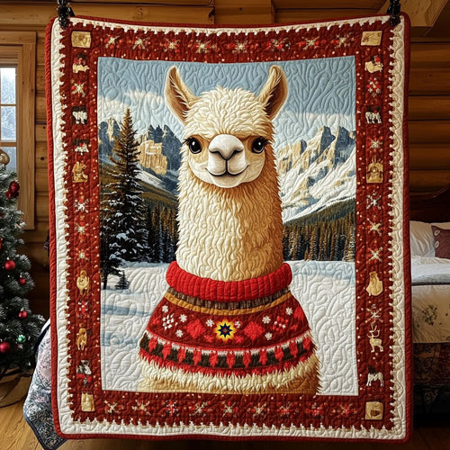 Winter Of Llama WY1211001CL Quilt