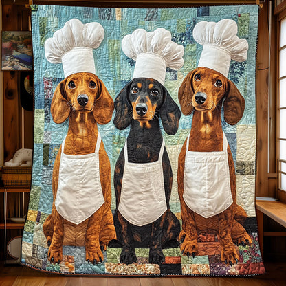 Dachshund Chefs XB0403003CL Quilt