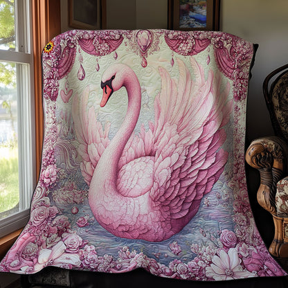 Pink Swan WY1411036CL Quilt