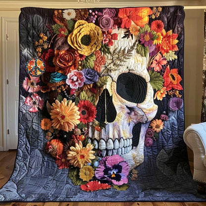 Floral Skull Dream WN2110053CL Quilt