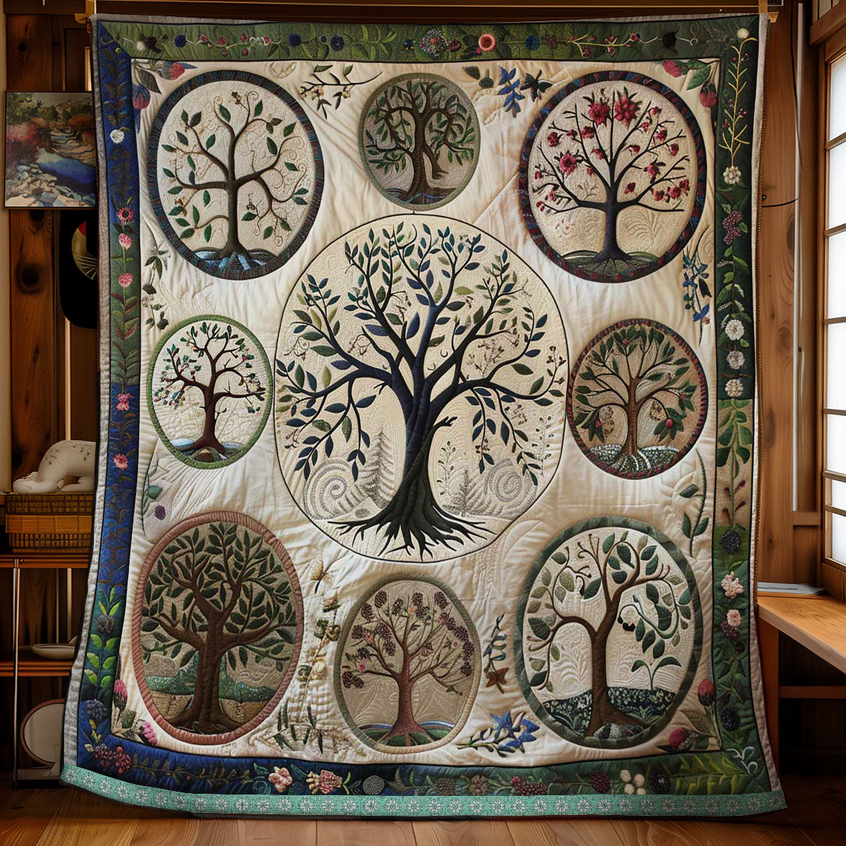 Tree of Life Verdant Vitality WN1209064CL Quilt