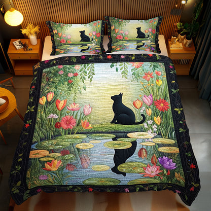 Cat By The Pond WJ3010027CL Duvet Cover Set