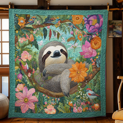 Tropical Forest Sloth WY1311012CL Quilt