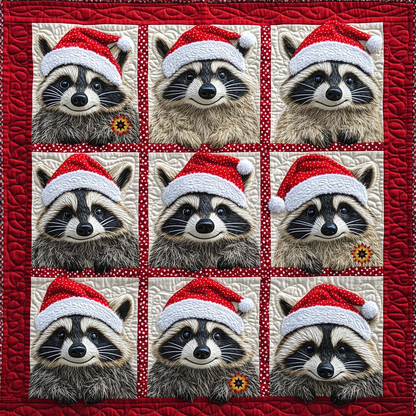 Raccoon Santa Claus XR0912007CL Quilt