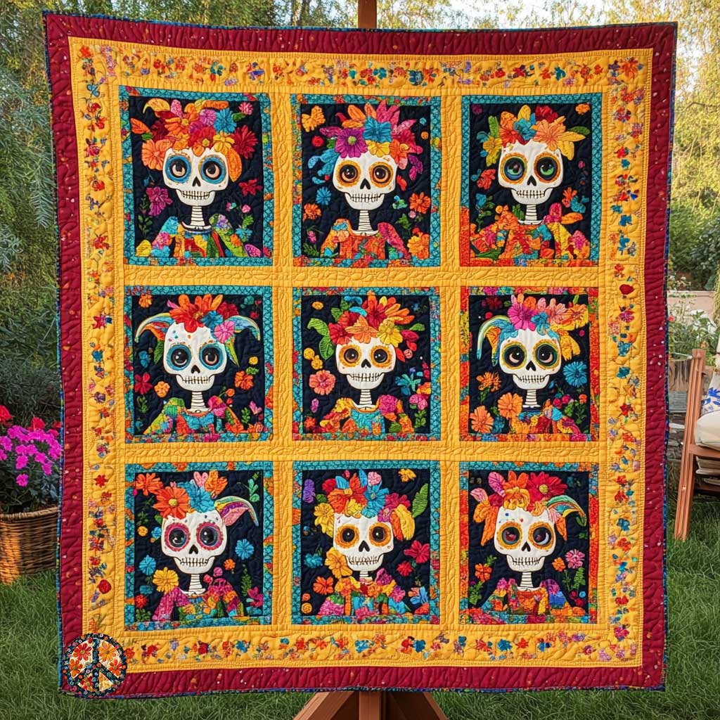 Skeleton Festivities WN0910077CL Quilt