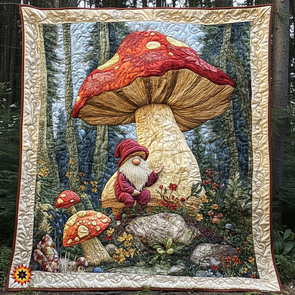 Gnome Mushroom WX1012019CL Quilt
