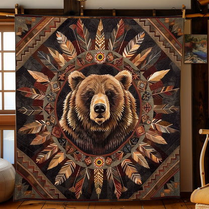 Bear Native American WJ2012002CL Quilt