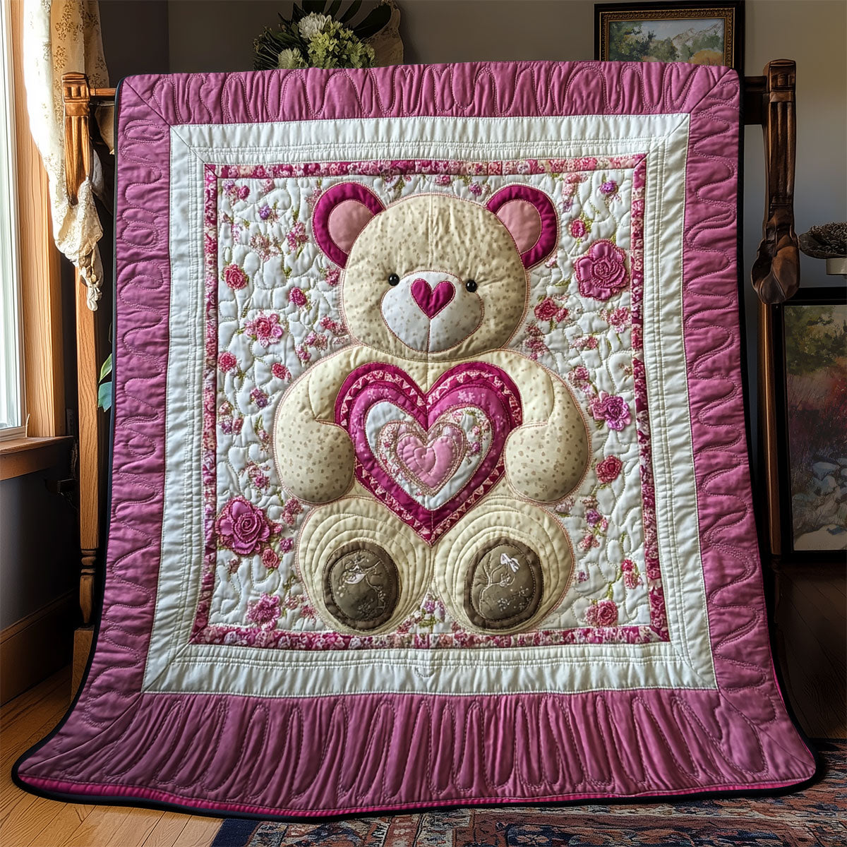 Teddy Bear Valentine WX2201048CL Quilt