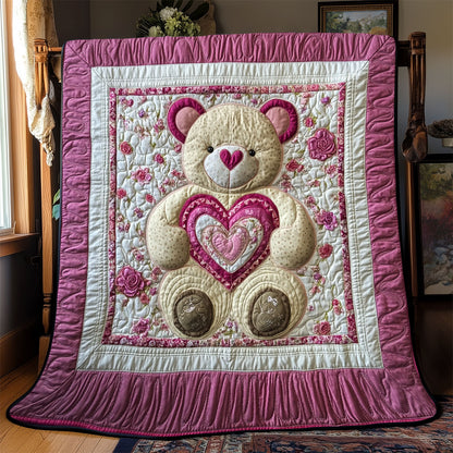 Teddy Bear Valentine WX2201048CL Quilt