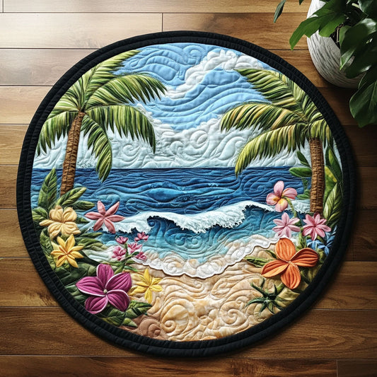 Aloha Beach CW1605149CL Quilted Round Mat