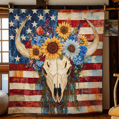 Vintage Bull Skull WN3010088CL Quilt