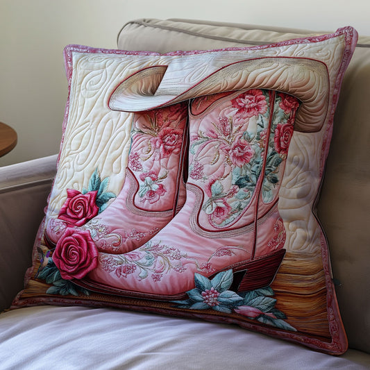 Pink Cowboy Horse WY0612089CL Quilt Pillow Case