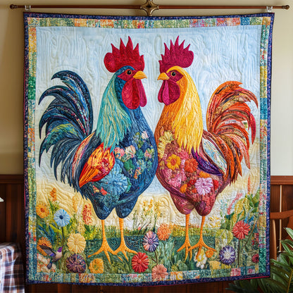 Couple Chicken WY1911069CL Quilt