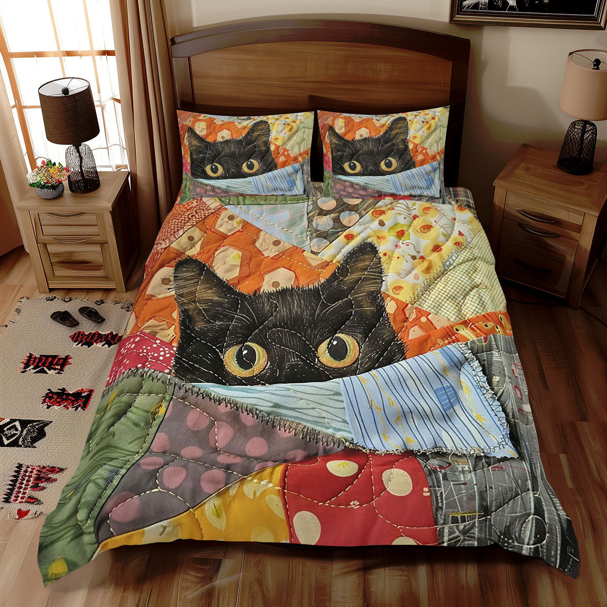 Peeking Cat WJ1410025CL Duvet Cover Set