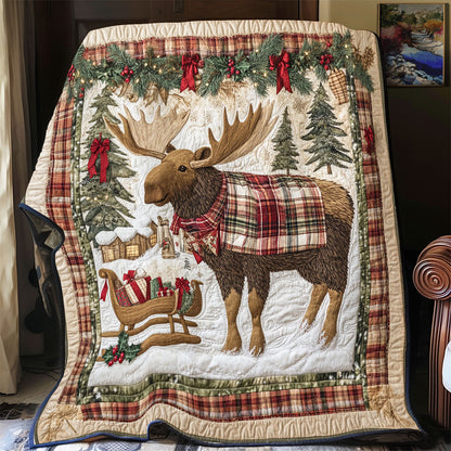 Moose Christmas YR1101041CL Quilt