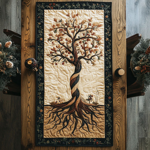 Root Of Life CP2804023CL Quilted Table Runner