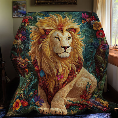 Flower Lion WY0412011CL Quilt