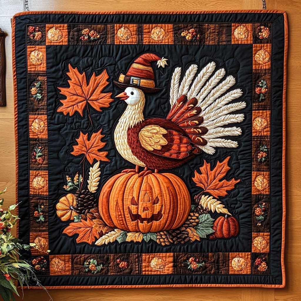 Turkey's Colorful Harvest WN0910141CL Quilt