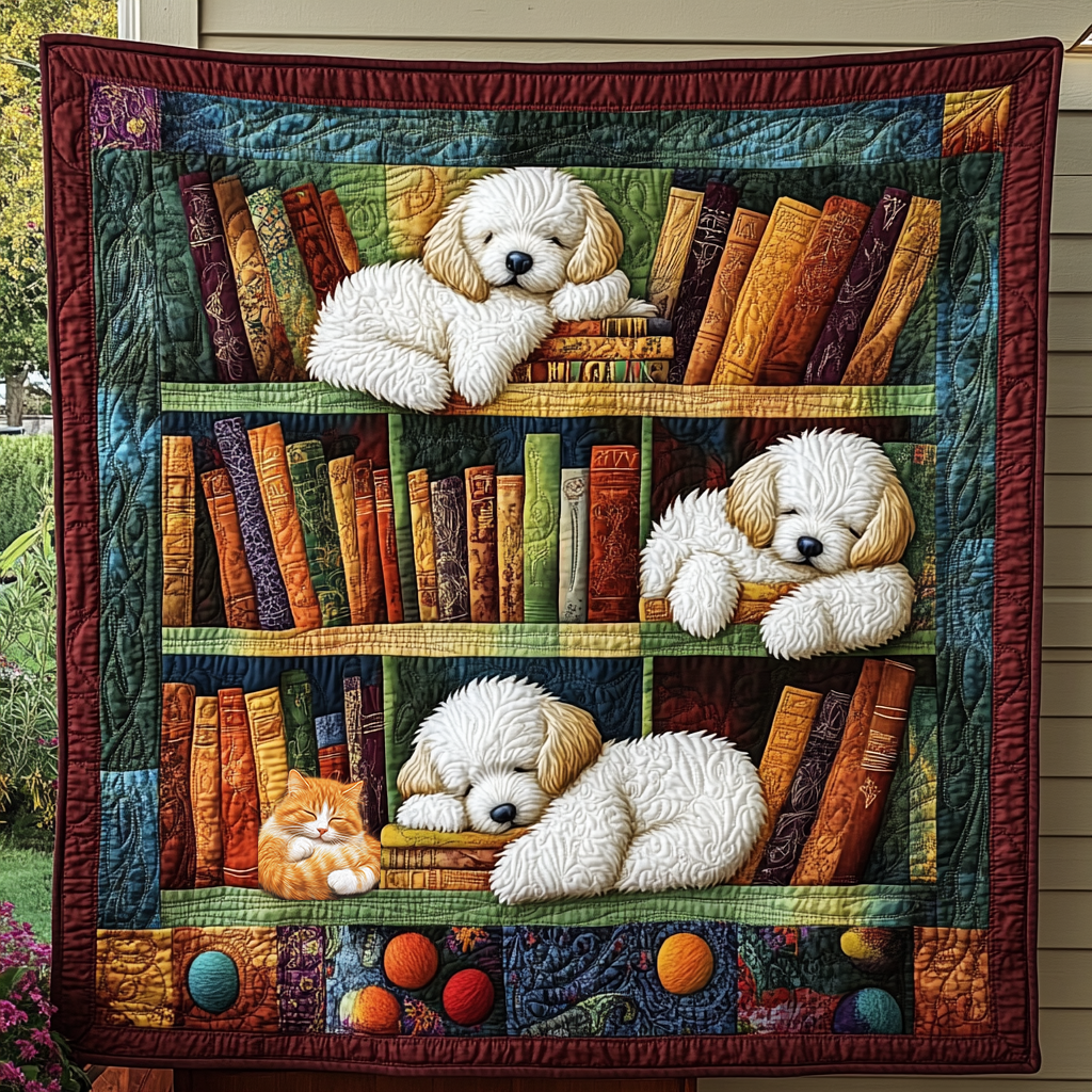Bichon Frise Shelf Buddy WN0310055CL Quilt