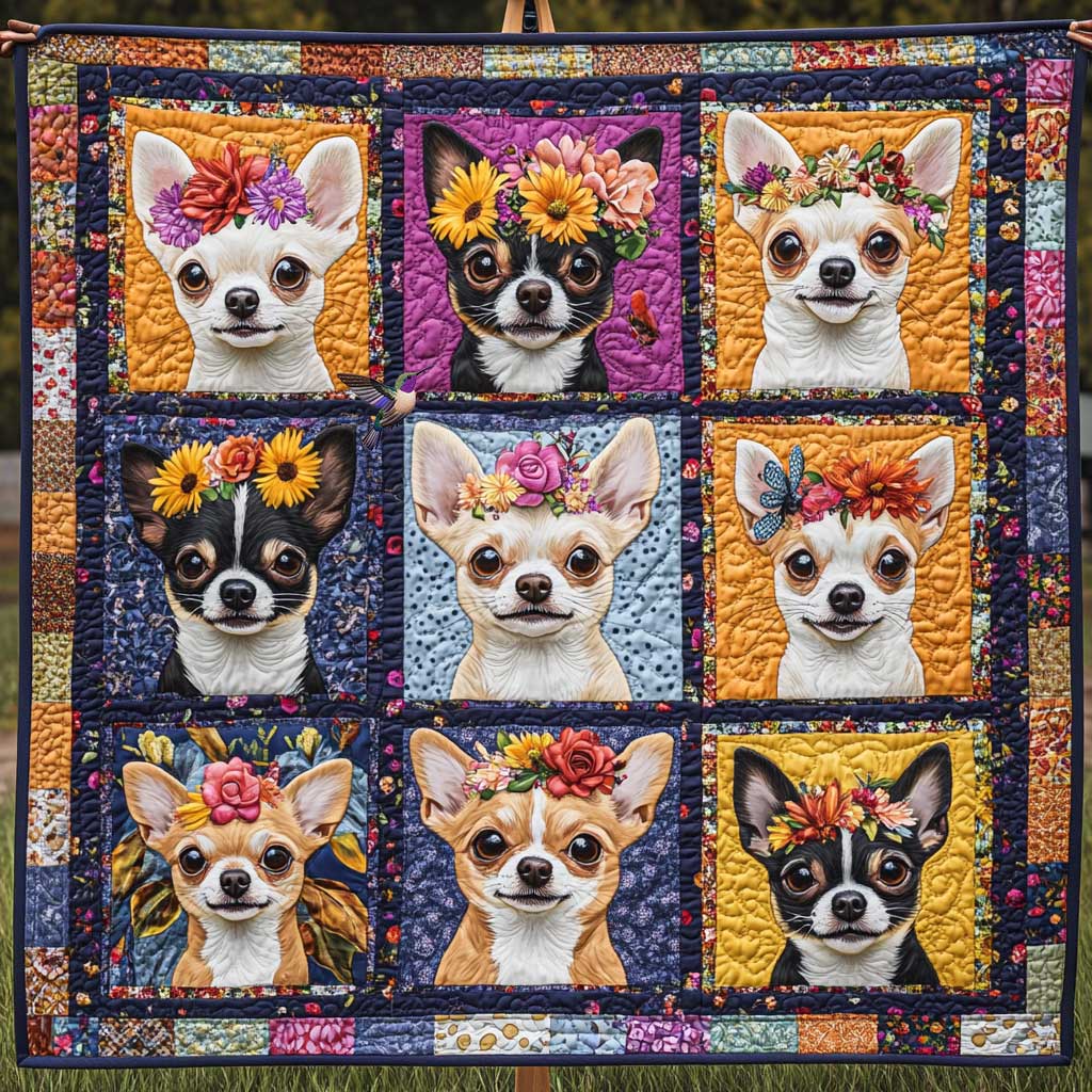 Chihuahua's Garden Princess WN0810020CL Quilt