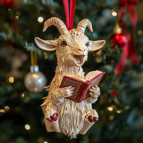 Caroling Goat LT2710016CL Christmas Ornament