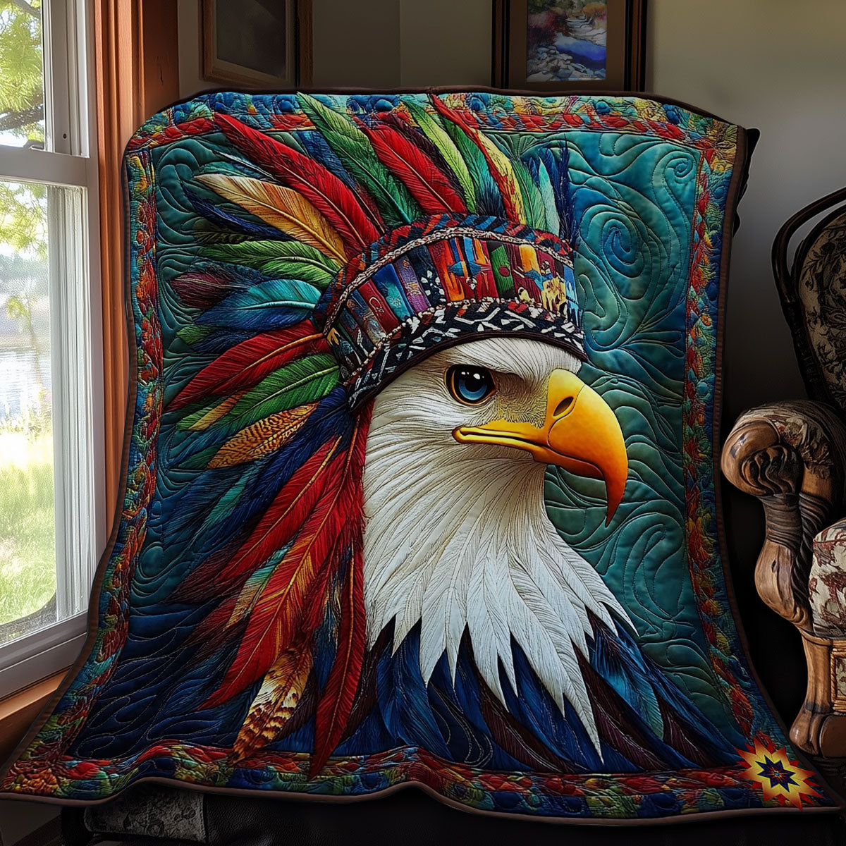 Native American Eagle WY1112014CL Quilt