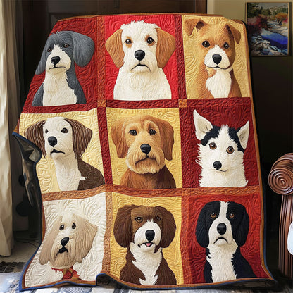 Portrait Vibrant Dog WY0212019CL Quilt